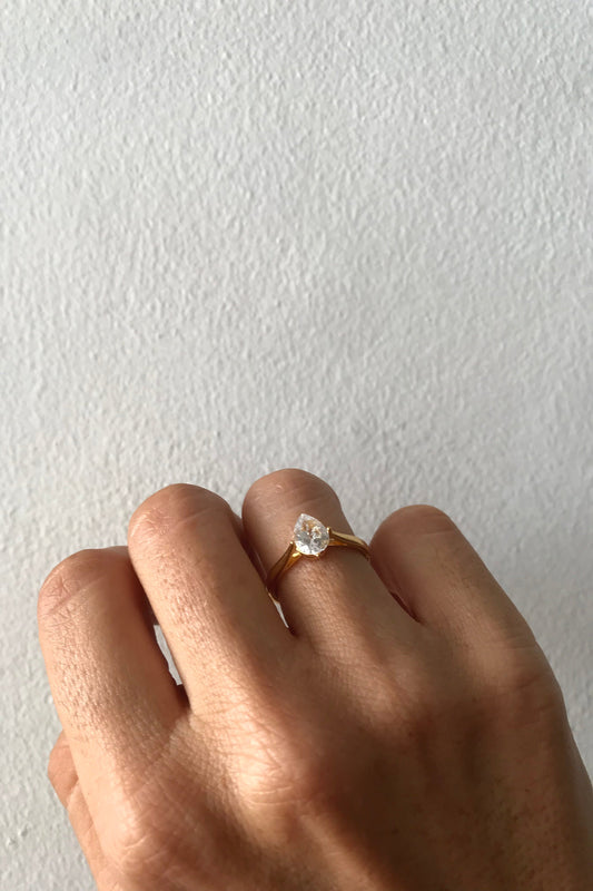 Minimalist Stone Ring